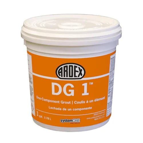 Vista 2 de ARDEX DG 1, listo para usar, duradero, fácil de limpiar, lechada premezclada, perfecta para zonas húmedas, 1 galón, crema irlandesa 10