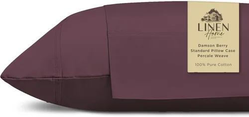 Vista 59 de Linen Home - Juego de 2 fundas de almohada tamaño Queen, color blanco Flor Blanca