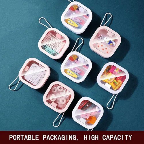 Vista 7 de Organizador de cintas para el cabello, pequeño organizador portátil para ligas para el cabello, se puede colgar en la pared, para accesorios