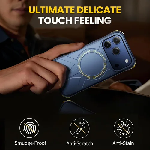 Vista 7 de Funda resistente 3 en 1 para iPhone 17 Pro Max con protector de pantalla y protector de lente de cámara, protección contra caídas de grado militar