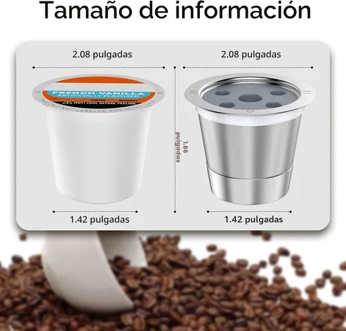 Vista 8 de Tazas K reutilizables para Ke K Supreme Tazas K recargables para Ke K Supreme Plus para cafetera (nuevo paquete de 1)
