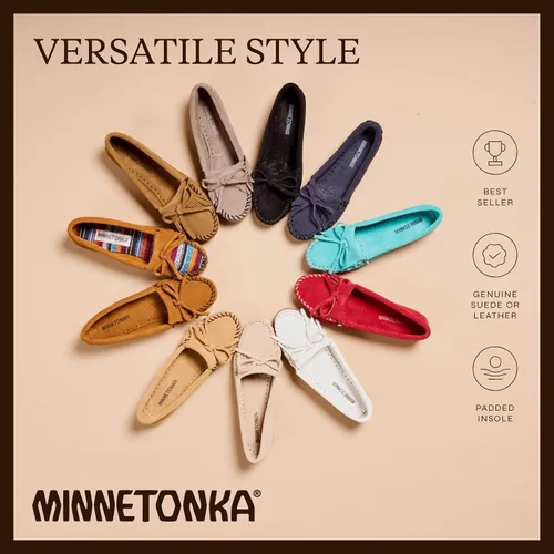 Vista 6 de Mocasín Minnetonka Kilty de gamuza para mujer Tela Arizona