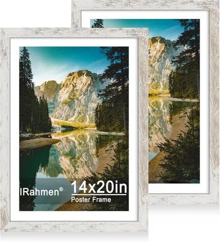 Vista 24 de iRahmen - Juego de 2 marcos de fotos de 4 x 6, marco de madera negro con cristal de alta definición, para mostrar fotografías de 3.5 x 5