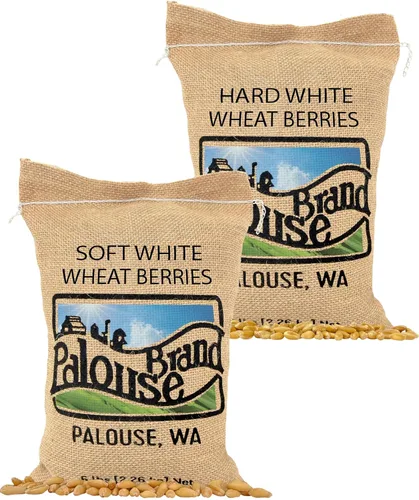 Vista 17 de Palouse Brand Granos de Trigo Blanco Suave Certificados Sin Residuos de Glifosato 1 LB Cultivado por Familias en el Estado de Washington 100%