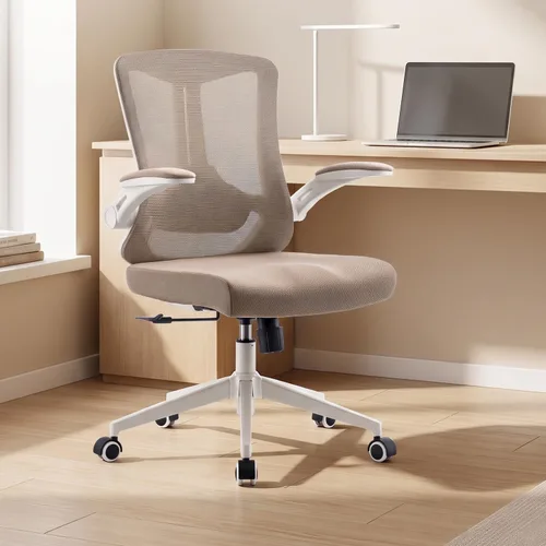 Vista 9 de Silla de oficina ergonómica, sillas de escritorio cómodas de 350 libras con soporte lumbar para espalda, sillas de computadora de malla con ruedas