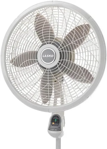 Vista 3 de Lasko, 1850, ventilador de pie, de 18 pulgadas, con control remoto Blanco