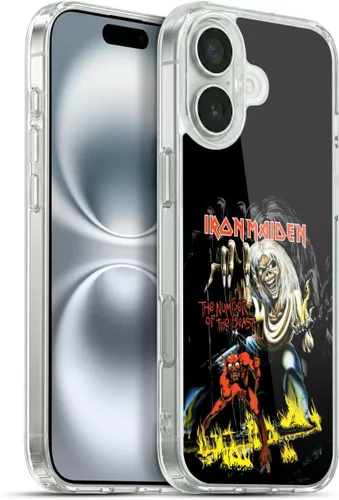 Vista 192 de Head Case Designs Funda de gel suave con licencia oficial de Iron Maiden Brave New World, compatible con Apple iPhone 7 Plus/iPhone 8 Plus Nuevo