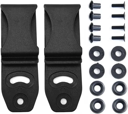 Vista 7 de Paquete de 2 clips de funda de 2.1 pulgadas para pistola de funda universal Kydex, clips tácticos para cinturón para fundas