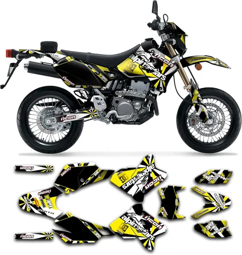 Vista 48 de Kit de calcomanías personalizadas para Suzuki DRZ400 E / DRZ400 Enduro / DRZ400E / DR-Z400E / DRZ400 EN 1999-2024, SZDRSE9919003-KO