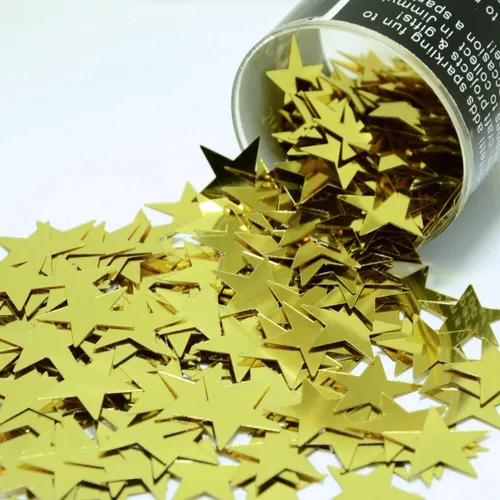 Vista 7 de Confetti Star 3/4" Azul Royal - Paquete al por menor #8623 QS0