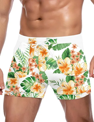Vista 8 de COOFANDY Trajes de baño para hombre Slip de natación sexy Traje de baño de pierna cuadrada Traje de baño Short de natación Traje de baño con 4