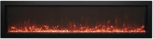 Vista 2 de Amantii Inserto eléctrico integrado delgado para chimenea eléctrica al aire libre