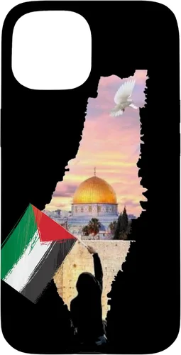 Vista 6 de Boy Hold Palestine Map Flag Jerusalem's City Palestinians Case for iPhone 17