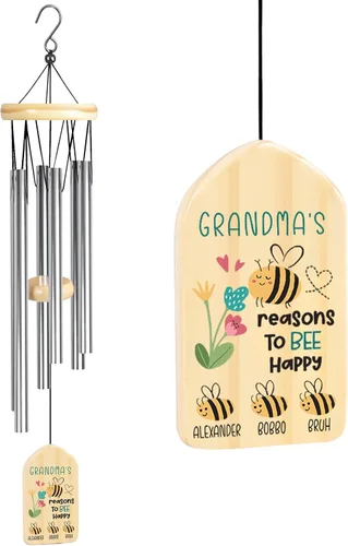 Vista 11 de Jocidea Regalos personalizados de Gigi, campanillas de viento, regalos para Gigi, regalo de abuela, perfecto para el día de la madre, cumpleaños