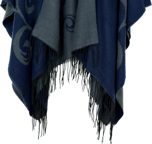 Vista 5 de Urban CoCo - Chal para envolver o capa para mujer, estampada, con borla.