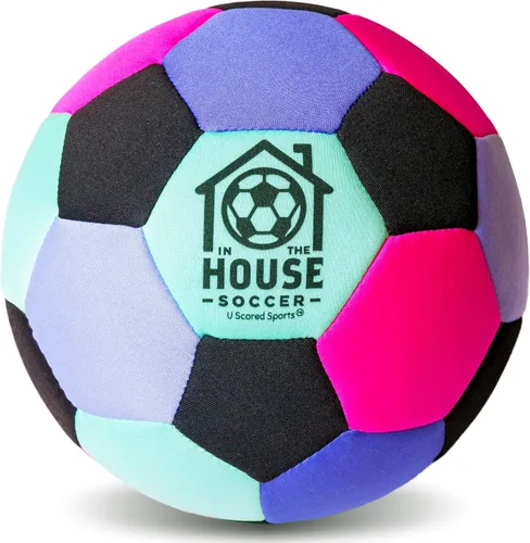 Vista 8 de in The House - Balón de fútbol acolchado tamaño 4 para niñas (mayores de 3 años), niños (mayores de 3 años) y adultos, lleva la práctica de fútbol a