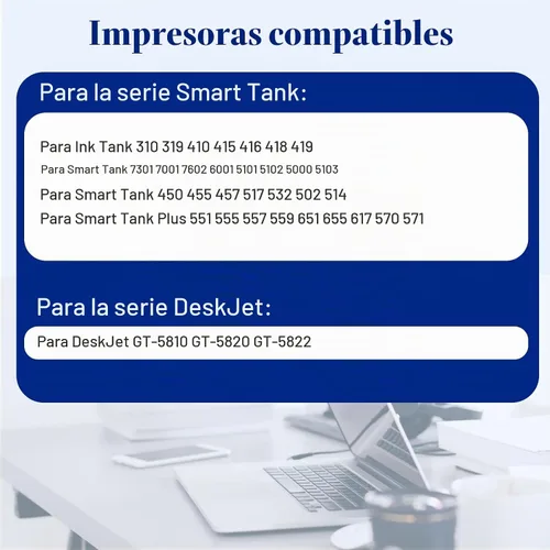 Vista 3 de Compatible con botella de tinta HP 31 32XL Smart Tank 7301 7602 5000 6001
