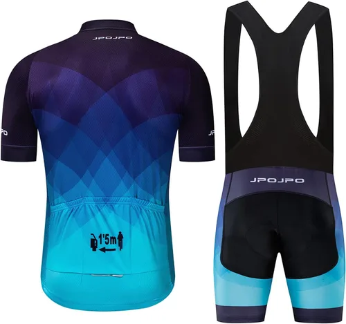 Vista 2 de Hotlion Conjunto de camiseta de ciclismo para hombre, traje de ciclismo de verano, traje de equipo profesional, ropa de ciclismo de carretera, kit