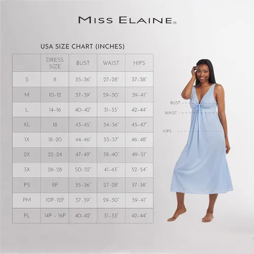 Vista 3 de Miss Elaine camisón de punto con mangas largas estilo mariposa para mujer