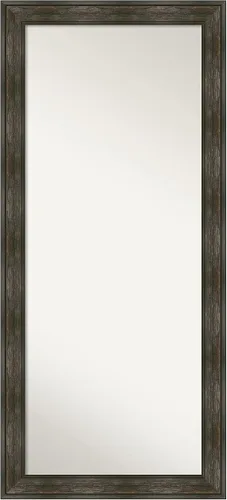 Vista 19 de Amanti Art Espejo de longitud completa no biselado (64.5 x 28.5 pulgadas), marco marrón medio Alta - Espejo de piso, espejo de pared, marrón