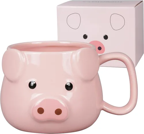 Vista 15 de Taza de Oso de 14 oz Taza de Café de Cerámica Taza de Té de Porcelana 3D para Mujeres y Hombres - Regalos de Oso Kawaii para Navidad, Inauguración