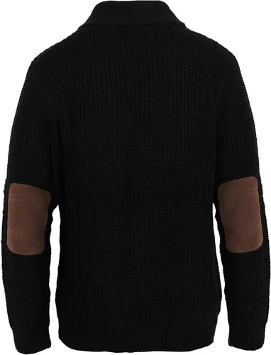 Vista 2 de Gioberti Cárdigan de manga larga para hombre, con cuello de chal de punto y ajuste regular