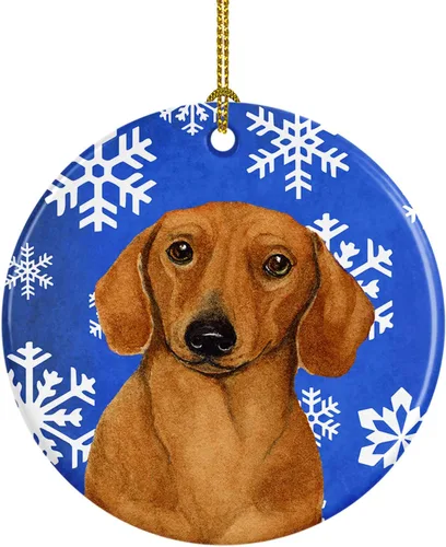 Vista 378 de Caroline's Treasures Cavalier Spaniel - Adorno de cerámica para colgar en el árbol de Navidad, para el hogar, Navidad, fiestas, regalo, 3 pulgadas