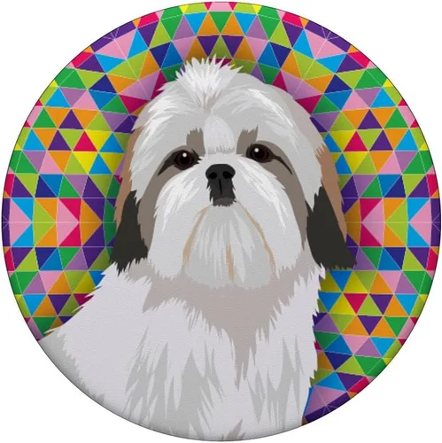 Vista 3 de Shih Tzu – Regalo para amante del perro – PopSockets agarre y soporte para teléfonos y tabletas, Negro