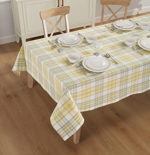 Vista 16 de Mantel de mesa rectangular - Cubierta de mesa - Algodón con costura mitrada - Fundas de mesa a cuadros para cocina, comedor, bodas, decoraciones