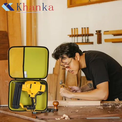 Vista 4 de khanka Repuesto de estuche rígido para DEWALT 20V MAX Kit de clavadora inalámbrica 18GA (DCN680B), solo funda