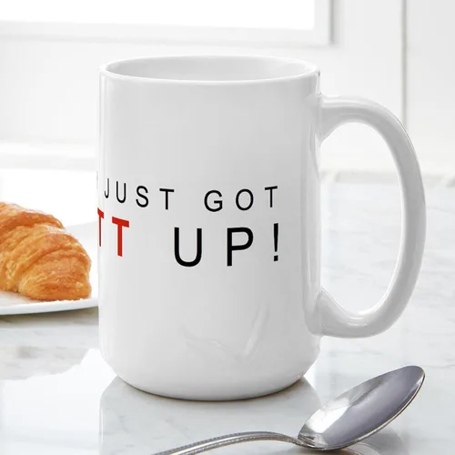 Vista 5 de CafePress Litt UP Tugs - Taza de café grande de 15 onzas, color blanco