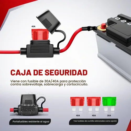 Vista 4 de Nilight Kit de arnés de cableado de barra de luz LED de cobre, 1 cable de 12 AWG resistente 12 V, interruptor de encendido y apagado, fusible