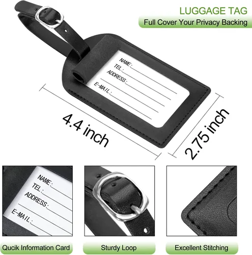 Vista 3 de Funda para pasaporte, cartera con bloqueo RFID, funda de piel para tarjetas, accesorios de viaje para mujeres y hombres, negro