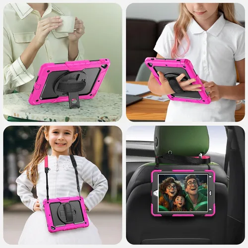 Vista 27 de SEYMAC para iPad Pro de 11 pulgadas Funda M5 2025/M4 2024, Funda Protectora Resistente a Prueba de Golpes con Protector de Pantalla, Soporte