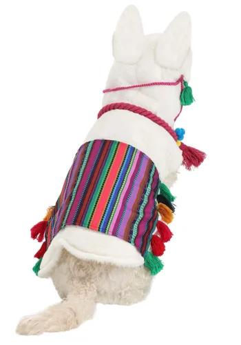 Vista 2 de Disfraz de Llama para Mascotas Multicolor