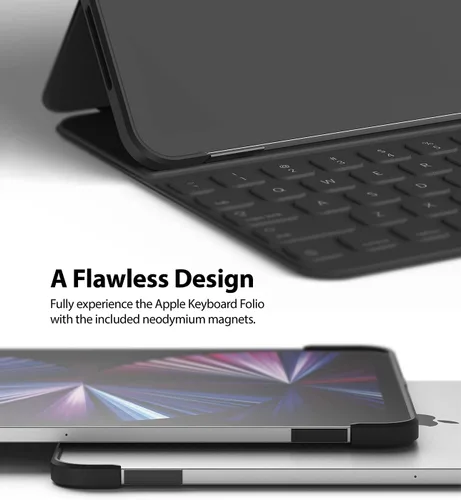 Vista 6 de Ringke Funda con teclado Frame Shield diseñada para iPad Pro 11 2021 (11 pulgadas, 3ª generación), color negro mate