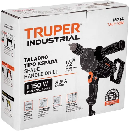 Vista 4 de Taladro de pala 1/2', industrial, 1150 W