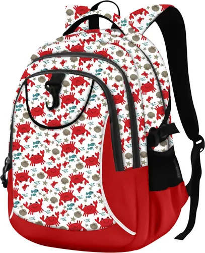 Vista 10 de Mochila escolar estilo Rickyh, mochila de viaje para hombres y mujeres, mochila ligera con compartimento para portátil, Tamaño único