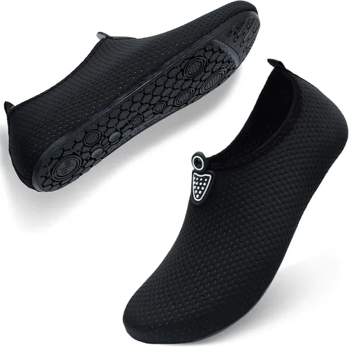 Vista 7 de QACOHU Zapatos de agua para hombre y mujer, zapatos de agua de secado rápido para buceo, surf, natación, playa, yoga