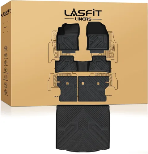 Vista 19 de LASFIT Alfombrillas para Toyota Tacoma 2005-2011 (solo compatible con DoubleCab AutoTran)