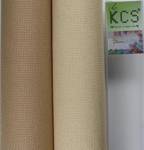 Vista 67 de KCS 2 cajas de tela de costura de algodón para punto de cruz de 15 x 18 pulgadas (blanco antiguo, 11 unidades)