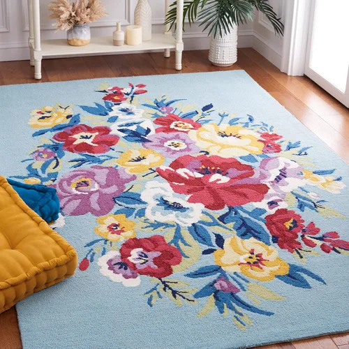 Vista 12 de SAFAVIEH Chelsea Collection - Alfombra de pasillo, 2 pies 3 pulgadas x 8 pies, negro y rosa, hecho a mano, lana floral francesa, ideal para zonas