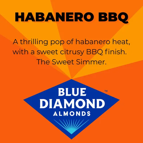 Vista 8 de Blue Diamond Almonds, Bold Habanero BBQ, 16 onzas
