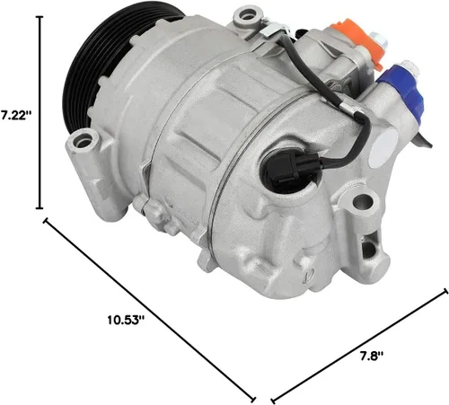 Vista 10 de OCPTY Compresor de CA para 2003-2011 para M-ercedes-Benz C240 C320 CL500 CL550 CLK320 CLK500 CLK55 AMG CLS500 CLS55 AMG CLS500 CLS550 E320 E500 E55