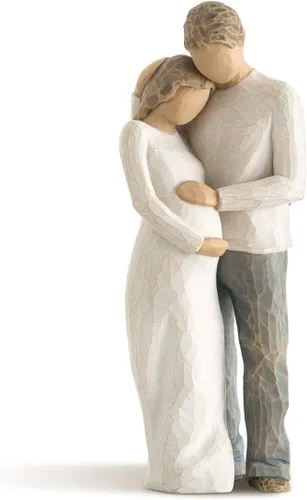 Vista 7 de Willow Tree Dos juntos, figura esculpida pintada a mano Cast from a Susan Lordi Original Carving, Expression of Love and Caring, Display on Shelf