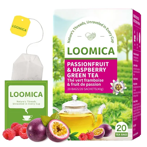 Vista 16 de LOOMICA Té verde de jazmín descafeinado, descafeinado, suave y refrescante, bolsas de té verde jazmín, naturalmente fragante con flores frescas