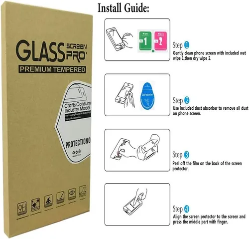Vista 6 de Protector de pantalla para Blackview N6000 (4.30 pulgadas) (paquete de 5), vidrio templado de dureza 9H HD antiarañazos, película protectora