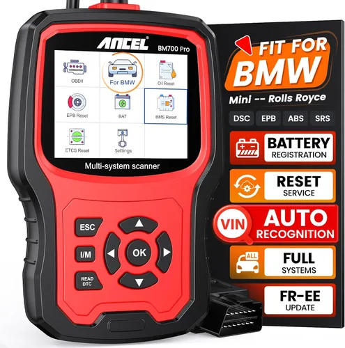 Vista 11 de ANCEL Escáner Bluetooth OBD2 BD300, lector de código de sistema completo y herramienta de diagnóstico para BMW con servicio de registro de batería
