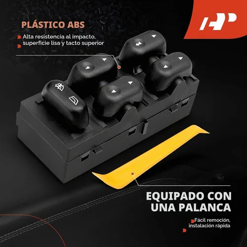 Vista 5 de A-Premium Master - Interruptor de elevalunas eléctrico para lado del conductor compatible con Ford F-150 2004-2008, Expedition 2003-2006, Crown