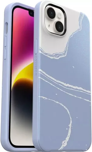 Vista 17 de OtterBox Funda para iPhone 14 y iPhone 13 (solamente) - Serie Symmetry + - Negro - Ultra-Sleek - Se ajusta a MagSafe - Bordes elevados para proteger
